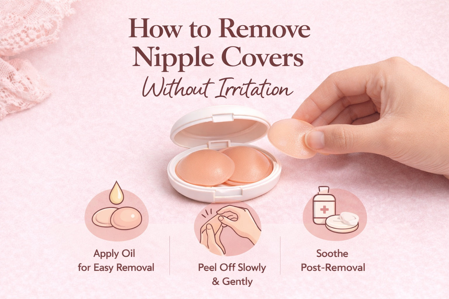 How to Remove Nipple Covers Without Irritation