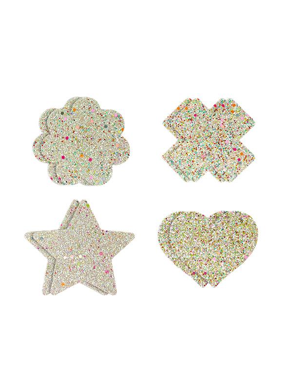 4 Glitter Bundle Nipple Cover Pasties 