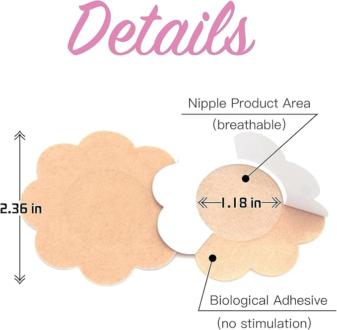 Queenvibes - 50 Pieces Disposable Non-Woven Pasties