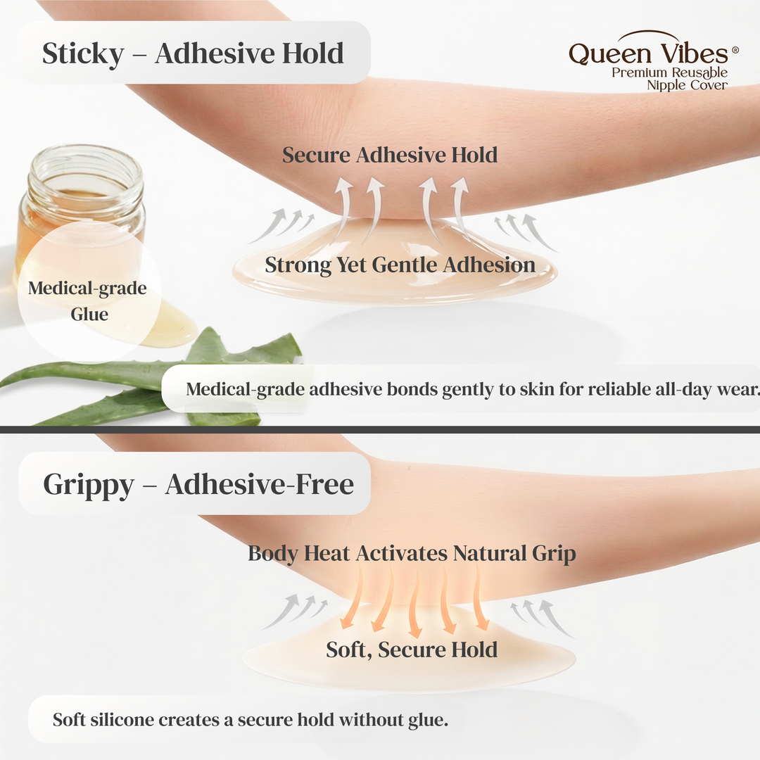 (Combo) Premium Sticky + Grippy Silicone Nipple Pasties