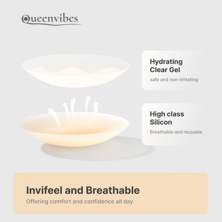 Queenvibes - 1 Pairs Reusable Silicon Skins