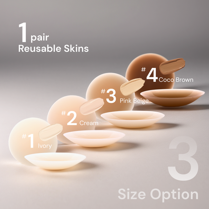 Queenvibes - 1 Pairs Reusable Silicon Skins