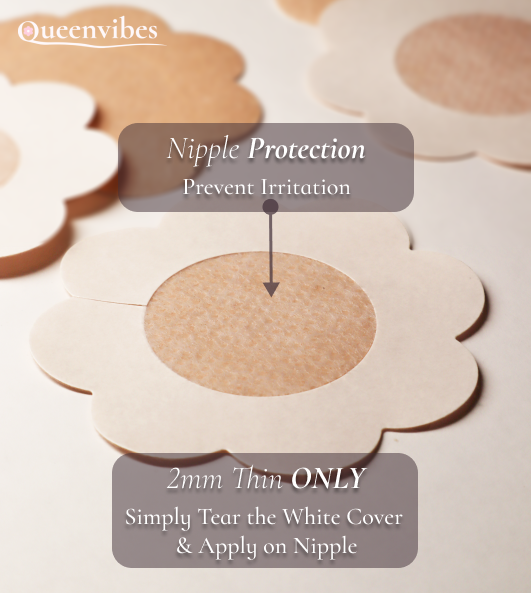 Queenvibes - 50 Pieces Disposable Non-Woven Pasties
