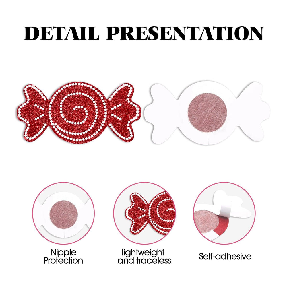 Candy Nipple Cover Pasties detail presentation