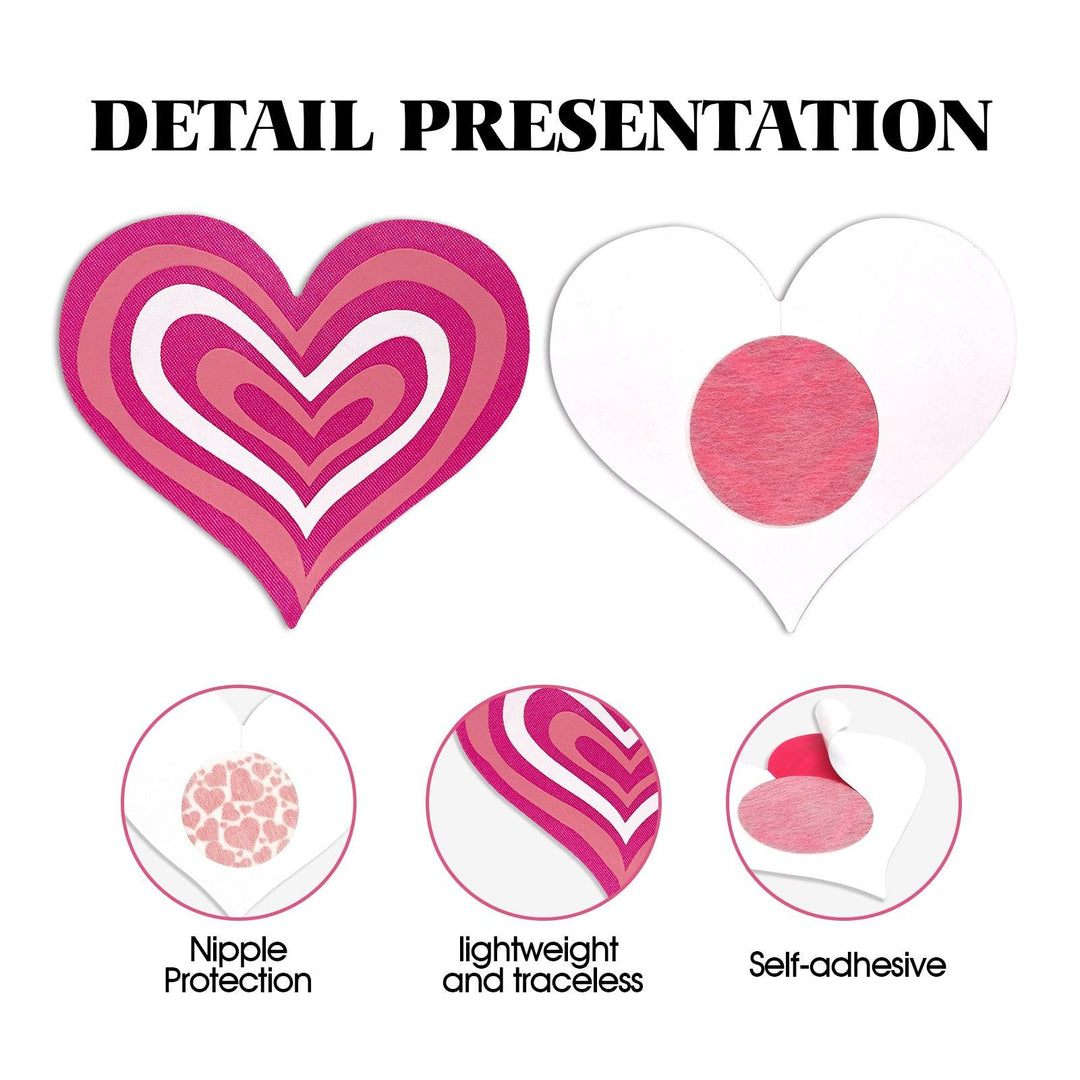 Candy Heart Nipple Cover Pasties – Sweet, Playful & Party-Ready - Outdoll