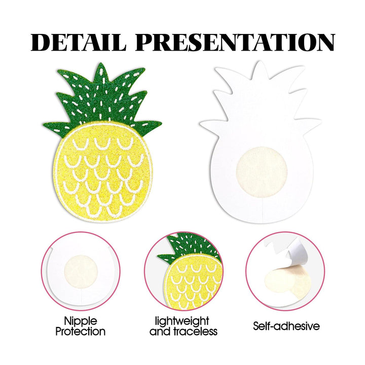 Golden Pineapple Nipple Cover Pasties - Outdoll