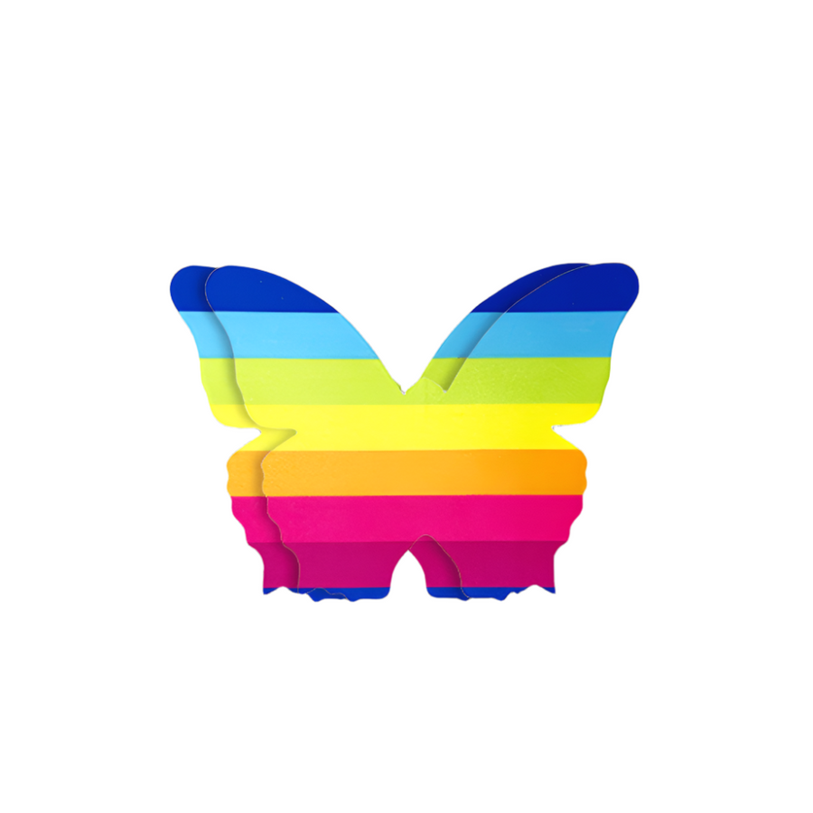 Rainbow Butterfly Nipple Cover Pasties – Vibrant, Self-Adhesive & Festival-Ready - Outdoll