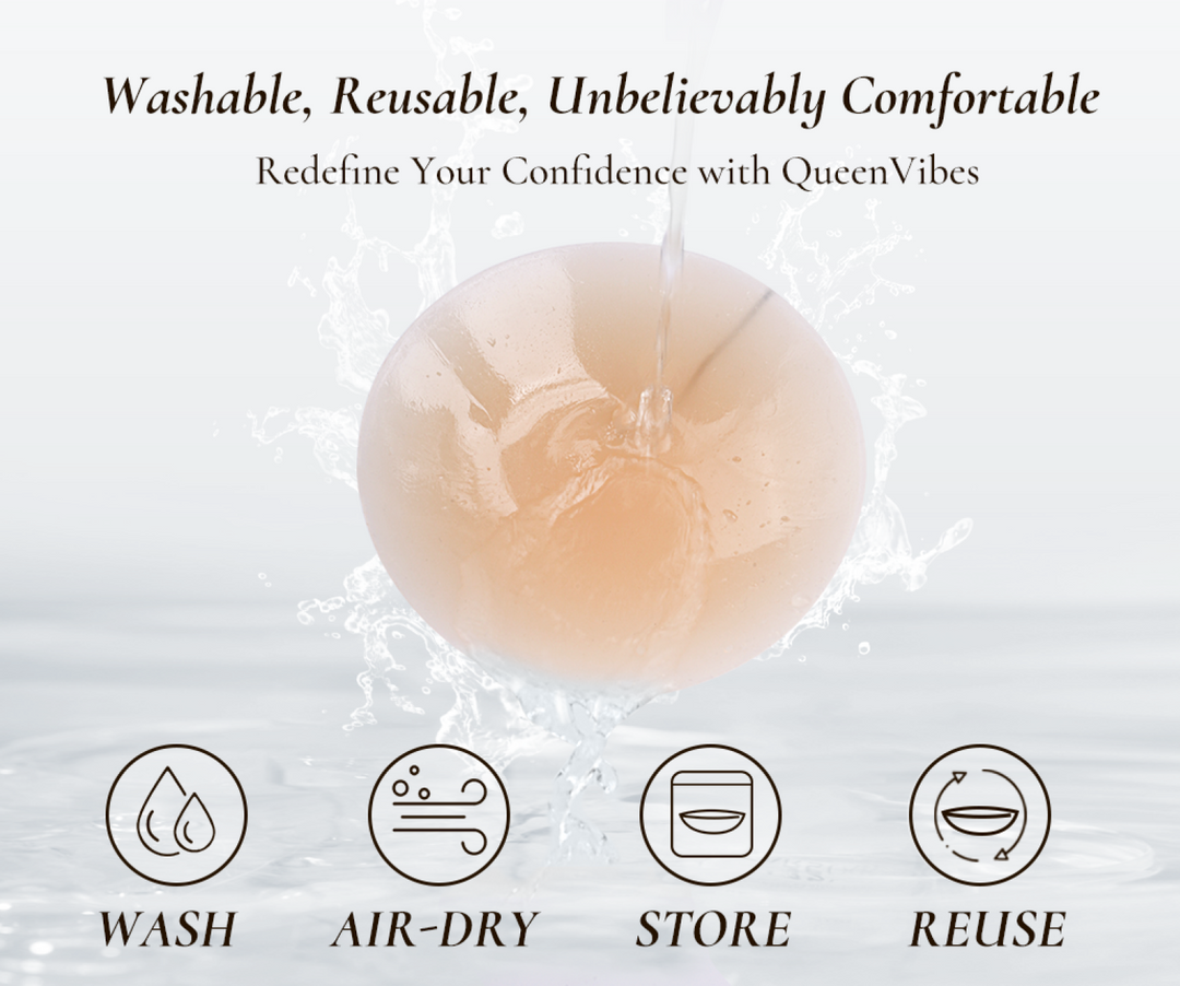 Queenvibes - 2 Pairs Reusable Silicon Skins