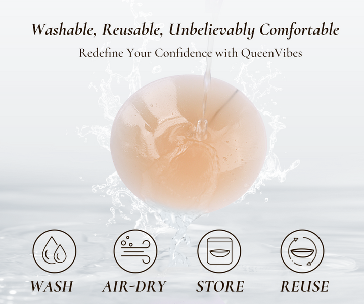 Queenvibes - 2 Pairs Reusable Silicon Skins